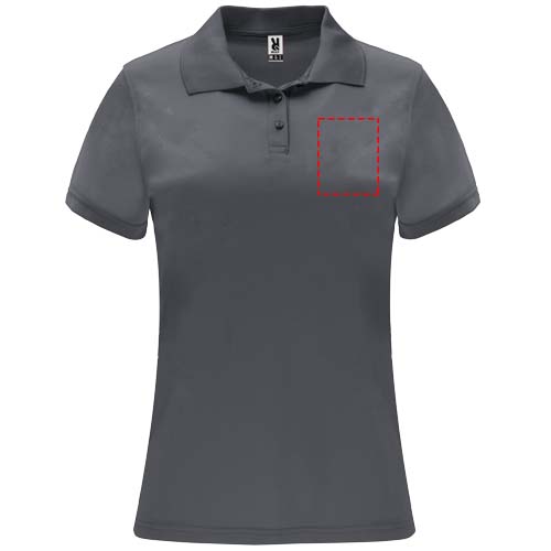 Monzha 150 g/m² sportpolo met korte mouwen voor dames