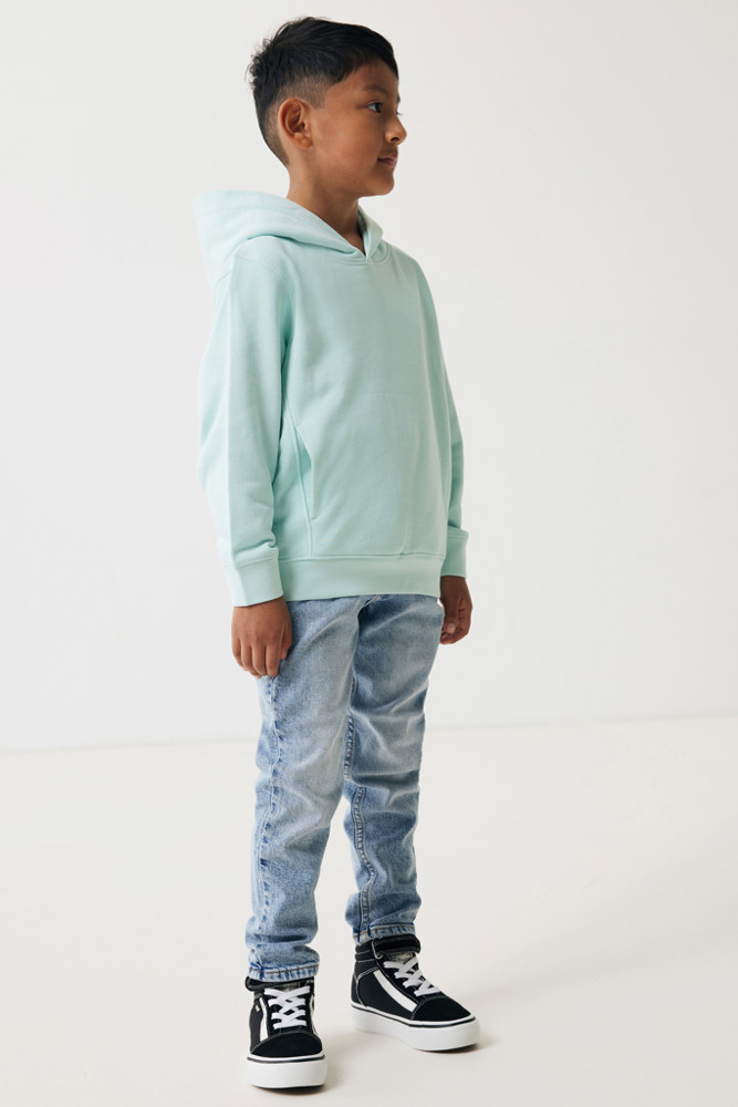 IQONIQ Yengo kids recycled katoen hoodie met steekzakken