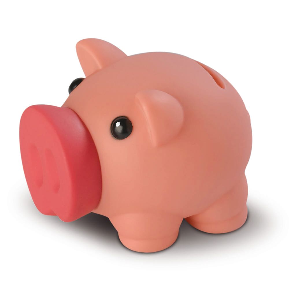 Spaarvarken - voor bedrijven en relatiegeschenken - roze