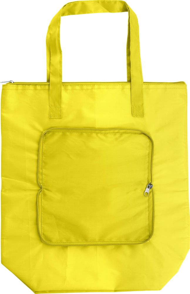 Polyester opvouwbare koeltas Hal - voor bedrijven en relatiegeschenken - Geel