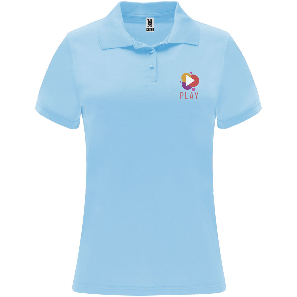 Monzha 150 g/m² sportpolo met korte mouwen voor dames