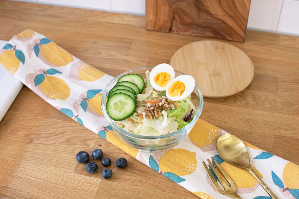 Glazen saladeschaal Isabeau