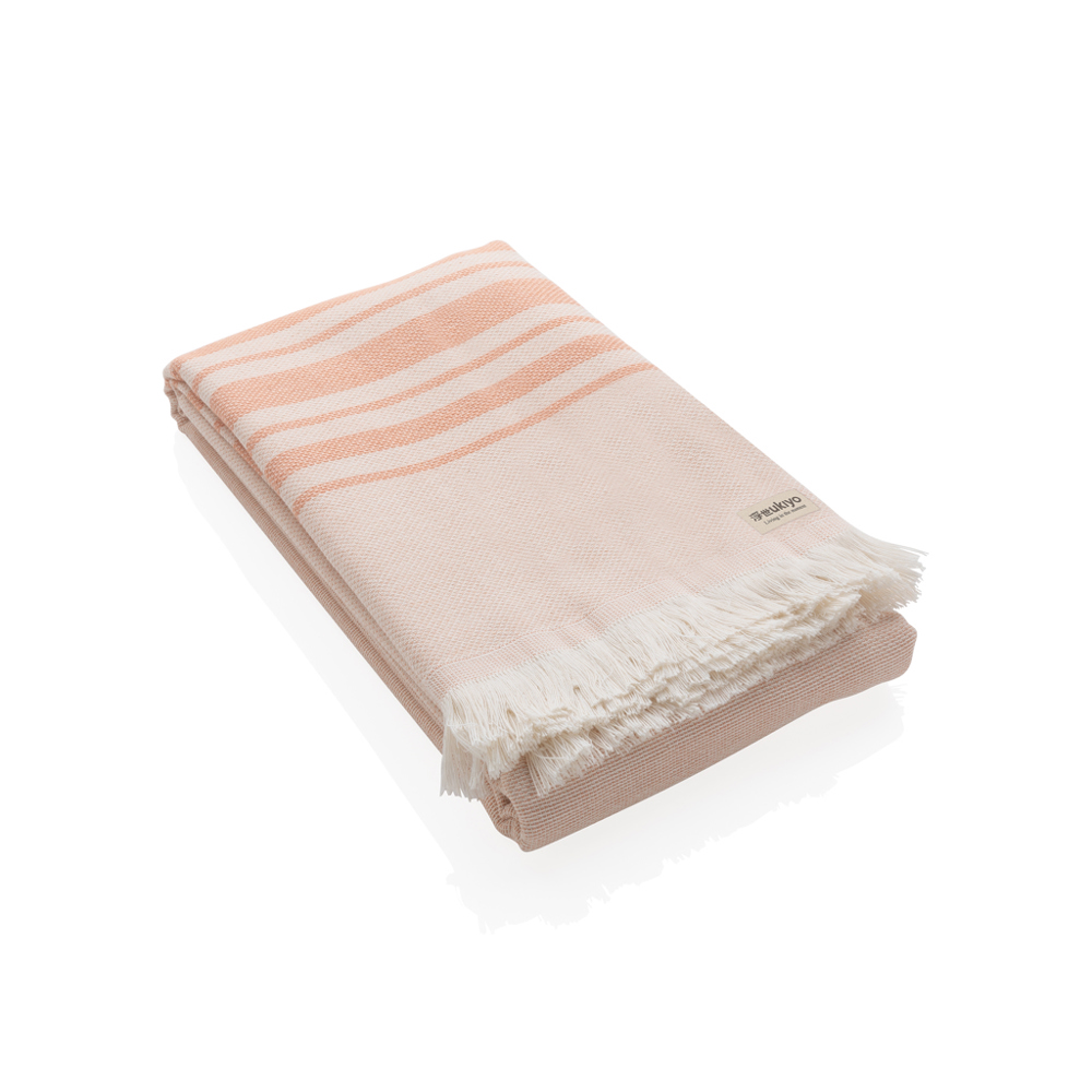 Ukiyo Yumiko AWARE™ Hamam Handdoek 100x180cm - voor bedrijven en relatiegeschenken - roze (± PMS 7521)
