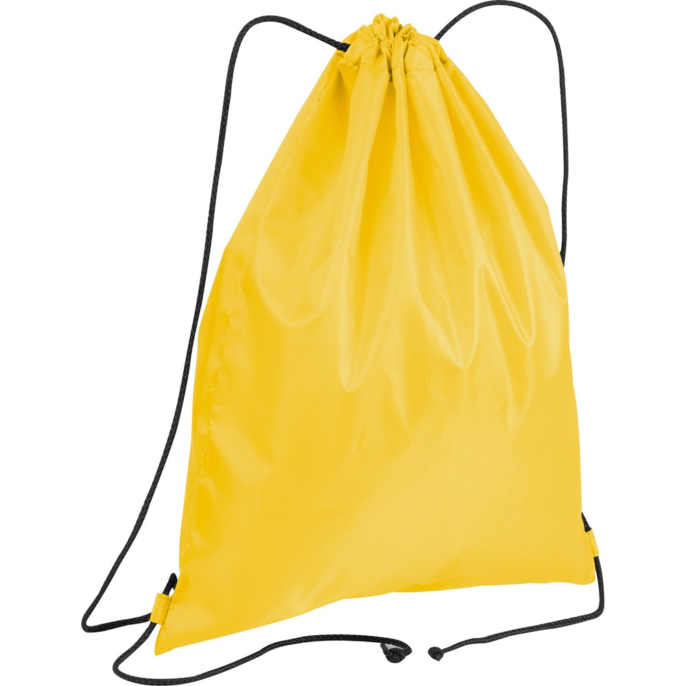 Gym bag van polyester - met logo of onbedrukt bestellen - geel
