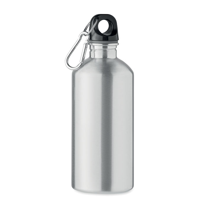 REMID MOSS - Enkellaagse fles 500ml - bedrukt of onbedrukt verkrijgbaar - Mat Zilver