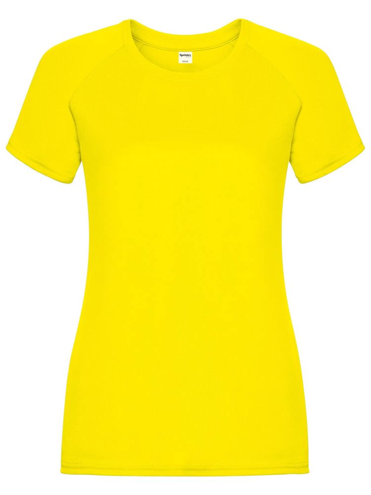 SP Run dames sportshirt, 140 g/m² - kopen of bedrukken - Geel