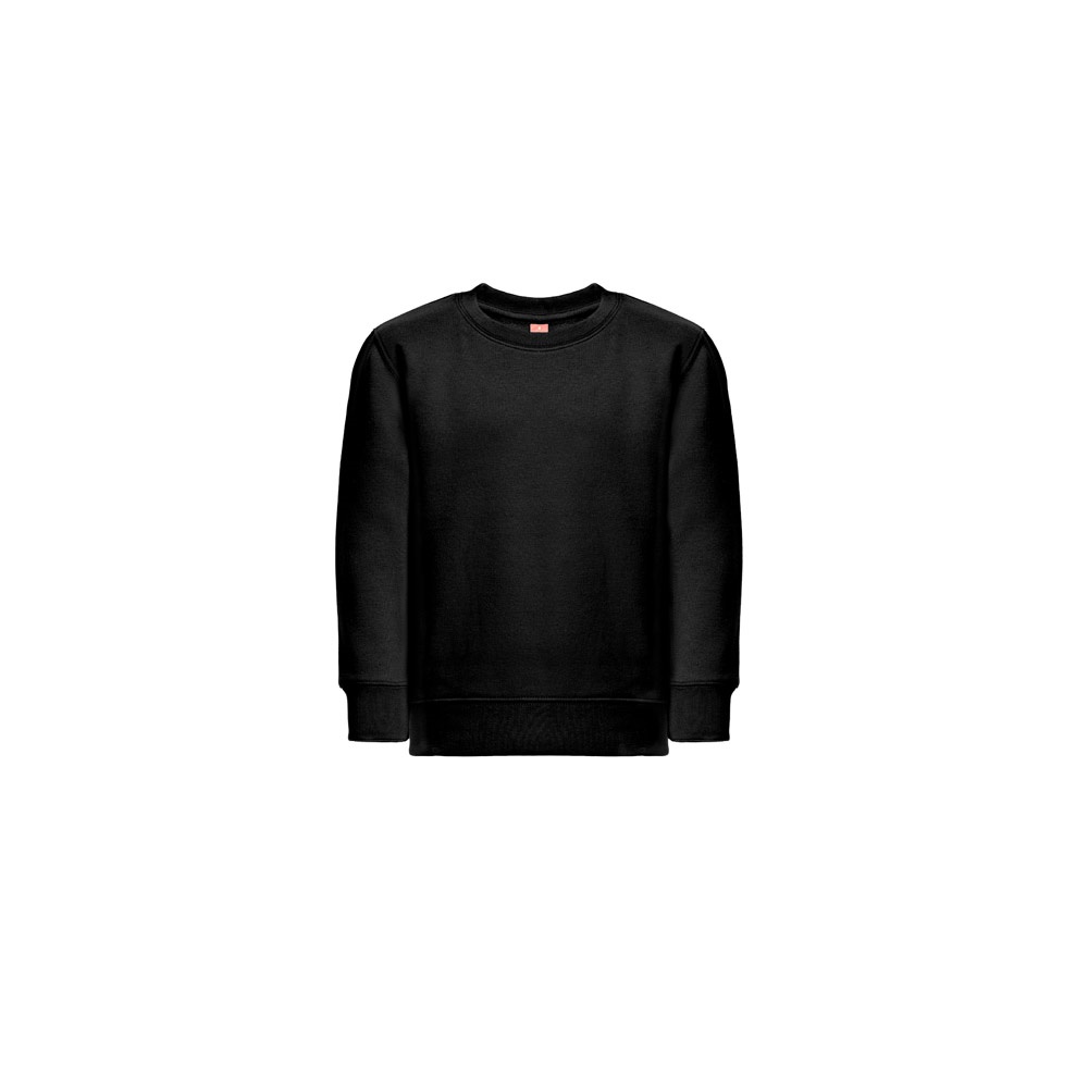 THC DELTA KIDS. Sweatshirt voor kinderen van gerecycled katoen en polyester - voor bedrijven en - Zwart