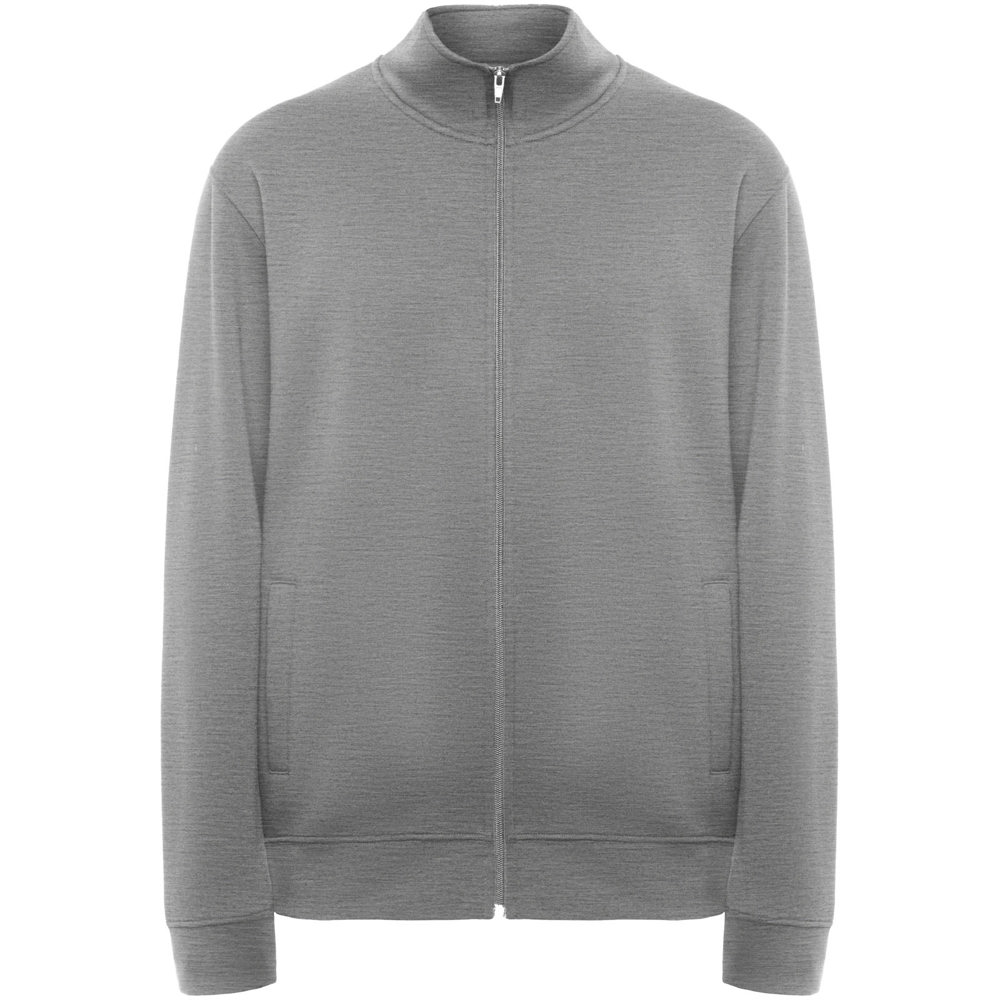 Ulan unisex sweater met volledige rits - voor bedrijven en relatiegeschenken - Gemêleerd grijs