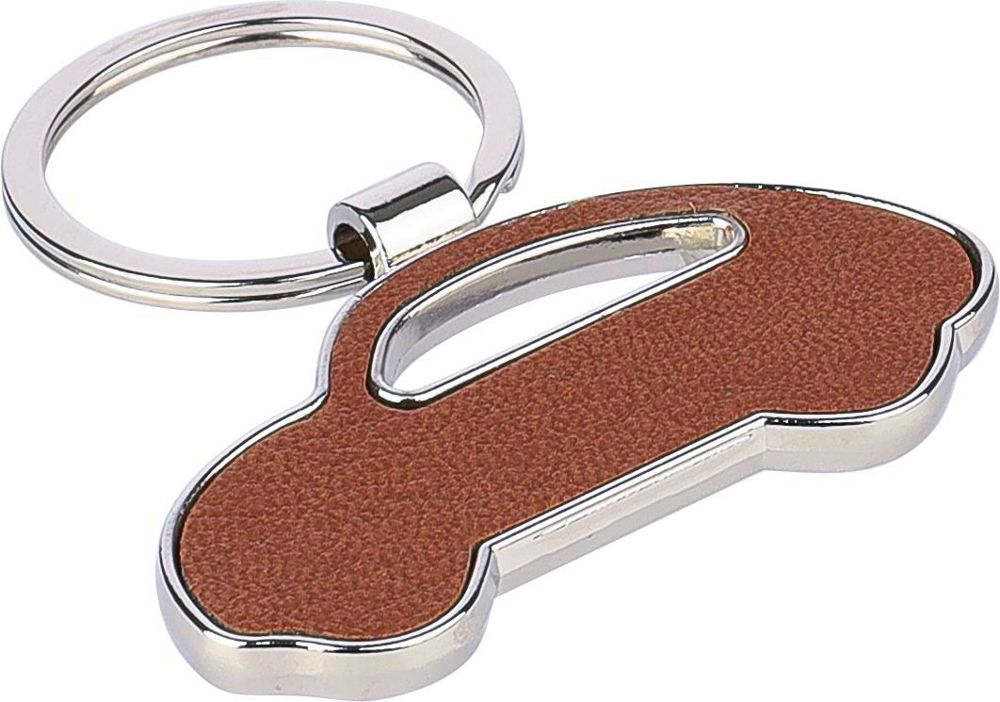 Gerecycled lederen sleutelhanger Joan