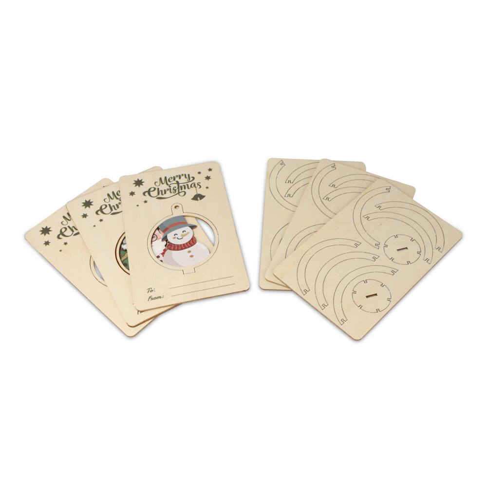InSideOut Houten kerstornament set van 3
