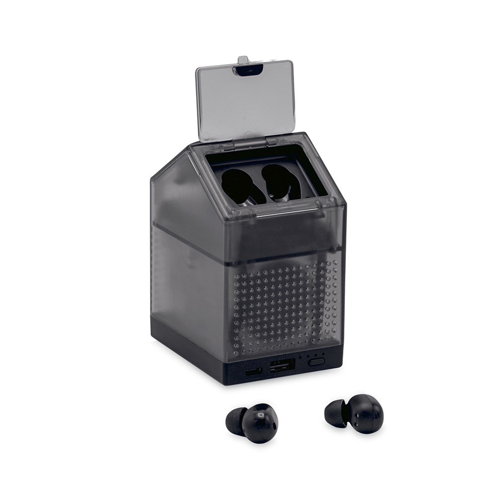 FusionBeat Oordopjes Gerecycled ABS 5 000 mAh - Zwart