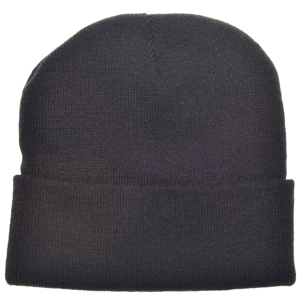 Gebreide muts - kopen of bedrukken - Zwart (Black) / Zwart