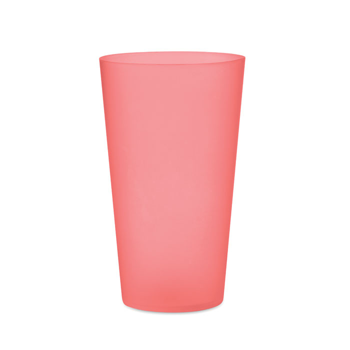 FESTA LARGE - Herbruikbare event beker 500ml - kopen of bedrukken - transparant rood