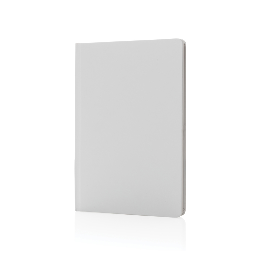 Impact hardcover steenpapier notitieboek A5 - met logo of onbedrukt bestellen - wit (± PMS white)