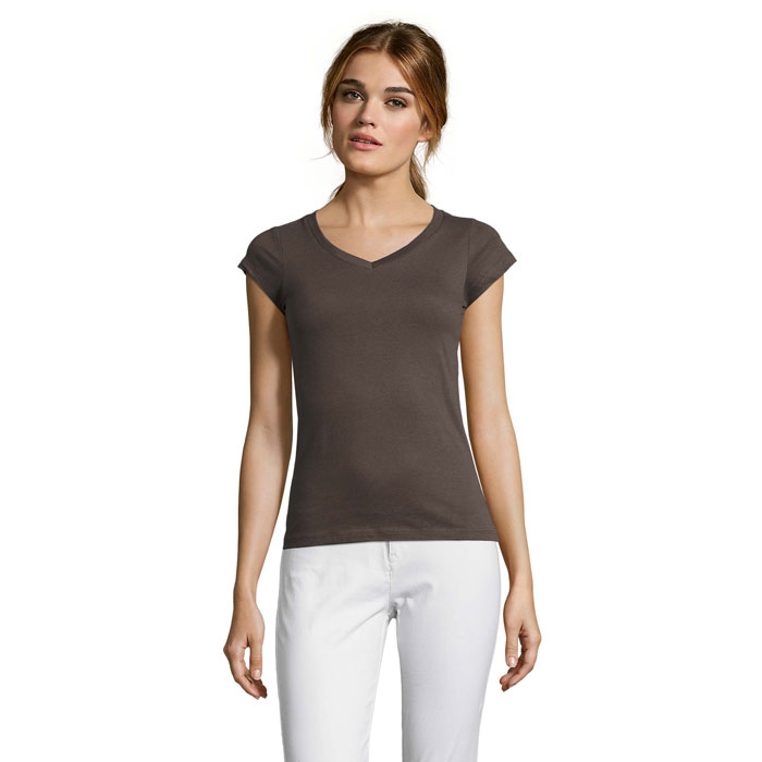 MOON - MOON dames t-shirt 150g - voor bedrijven en relatiegeschenken - Donker Grijs