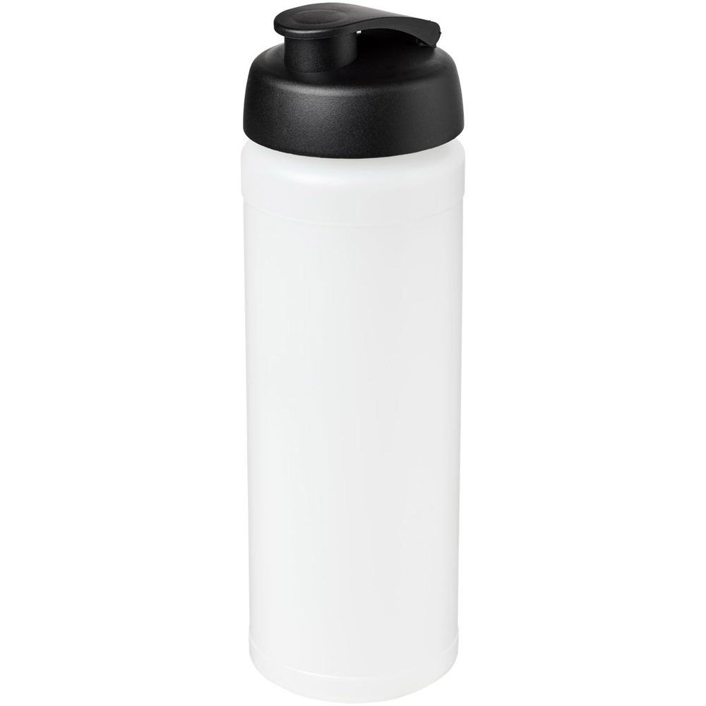 Baseline® Plus grip 750 ml sportfles met flipcapdeksel - kopen of bedrukken - Transparent, Zwart