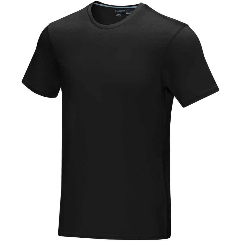 Azurite heren T-shirt met korte mouwen biologisch textiel - met logo of onbedrukt bestellen - zwart