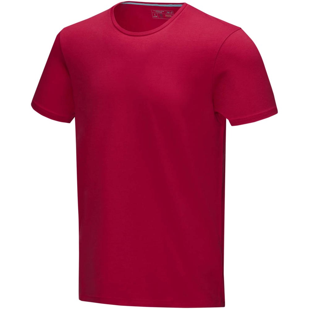 Balfour biologisch heren t-shirt met korte mouwen - bedrukt of onbedrukt verkrijgbaar - rood