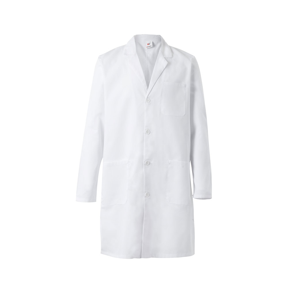 VL OGUN. Twill blouse (180g/m²), van katoen (20%) en polyester (80%) - bedrukt of onbedrukt verkrijgbaar - Wit