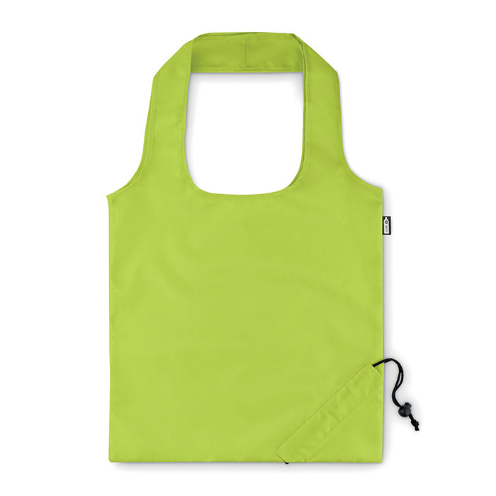 FOLDPET - Opvouwbare RPET tas - met logo of onbedrukt bestellen - Limoen