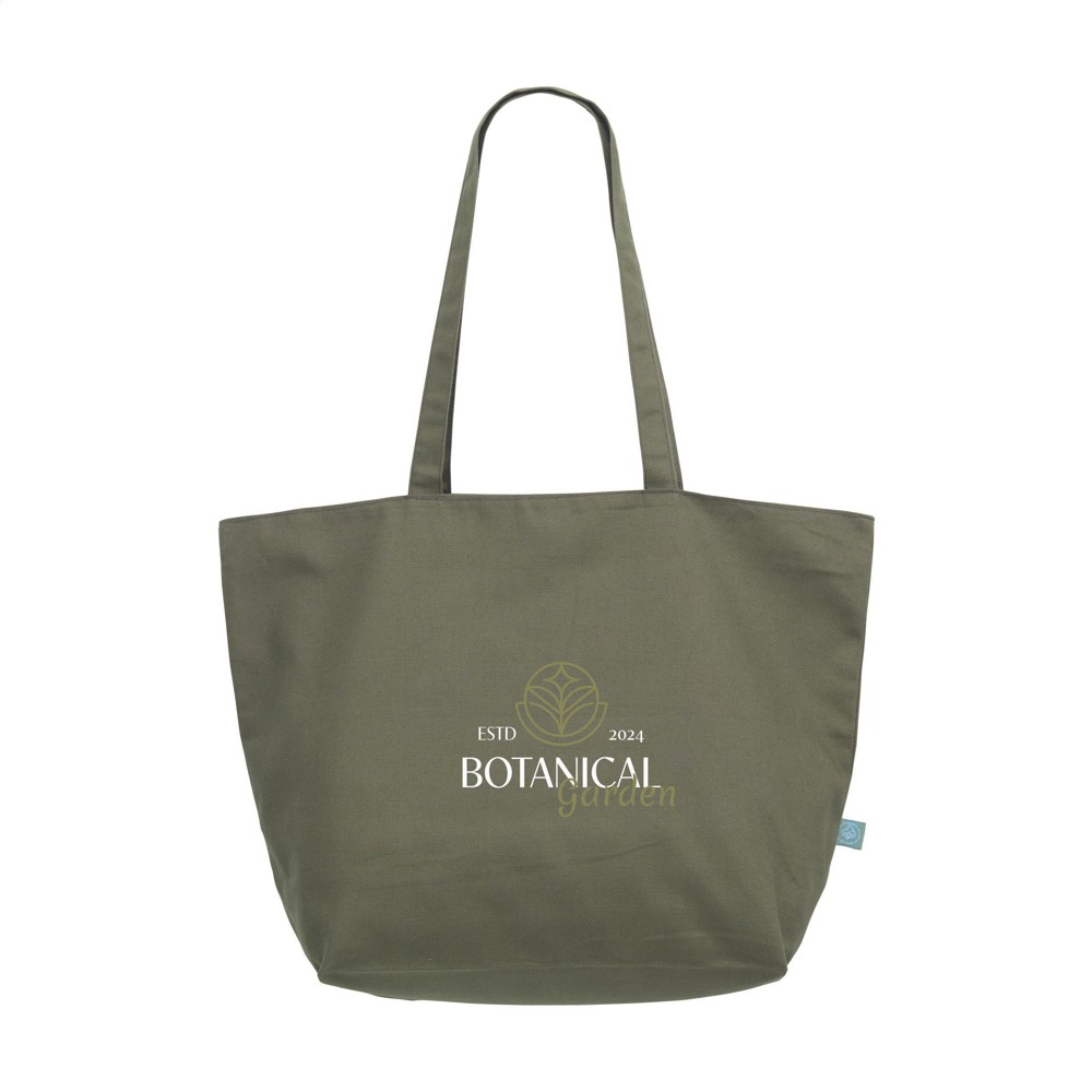 Organic Canvas Pro Shopper (320 g/m²) tas - olijfgroen (± PMS 2409C)