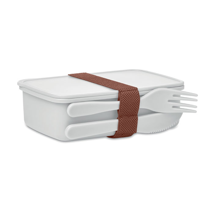 SUNDAY - Lunchbox met bestek - kopen of bedrukken - Wit
