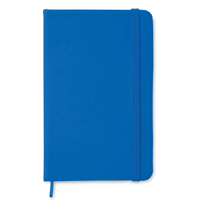 NOTELUX - A6 notitieboekje, gelinieerd - met logo of onbedrukt bestellen - Royal Blauw
