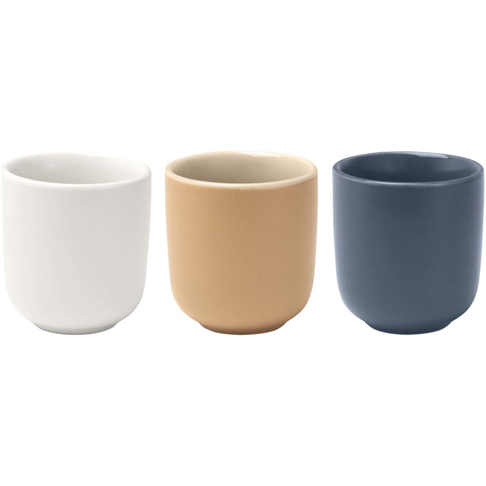 Male keramische espressokopjes van 90 ml met matte afwerking, set van 2