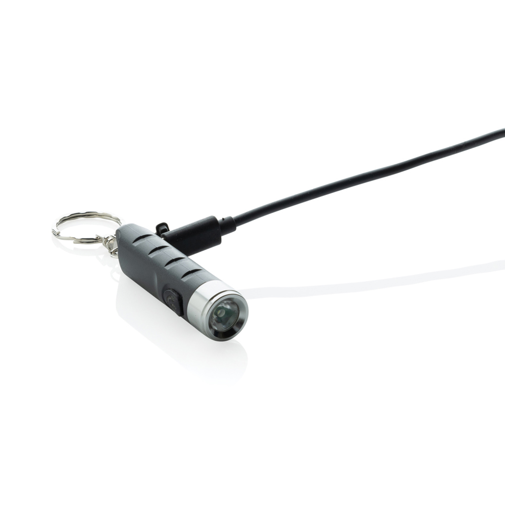Globix RCS gerecycled plastic USB oplaadbare zaklamp