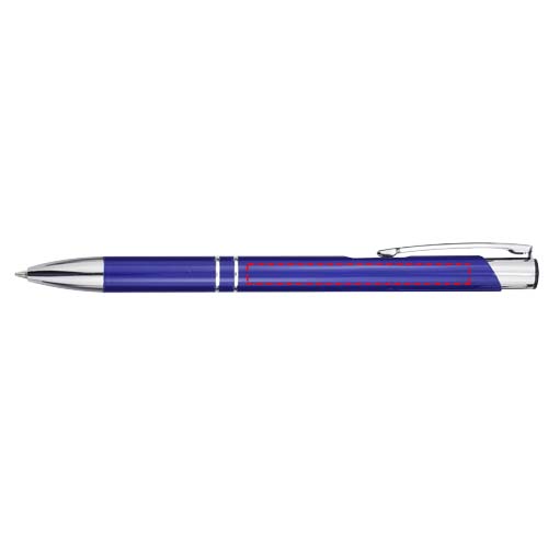 Moneta aluminium balpen (blauwe inkt)
