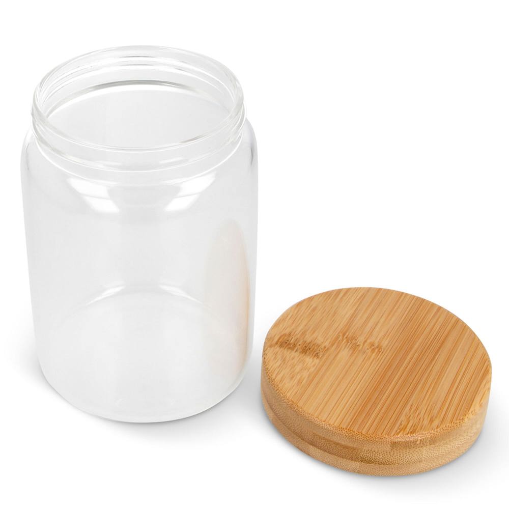Canister glas &amp; bamboe 900ml
