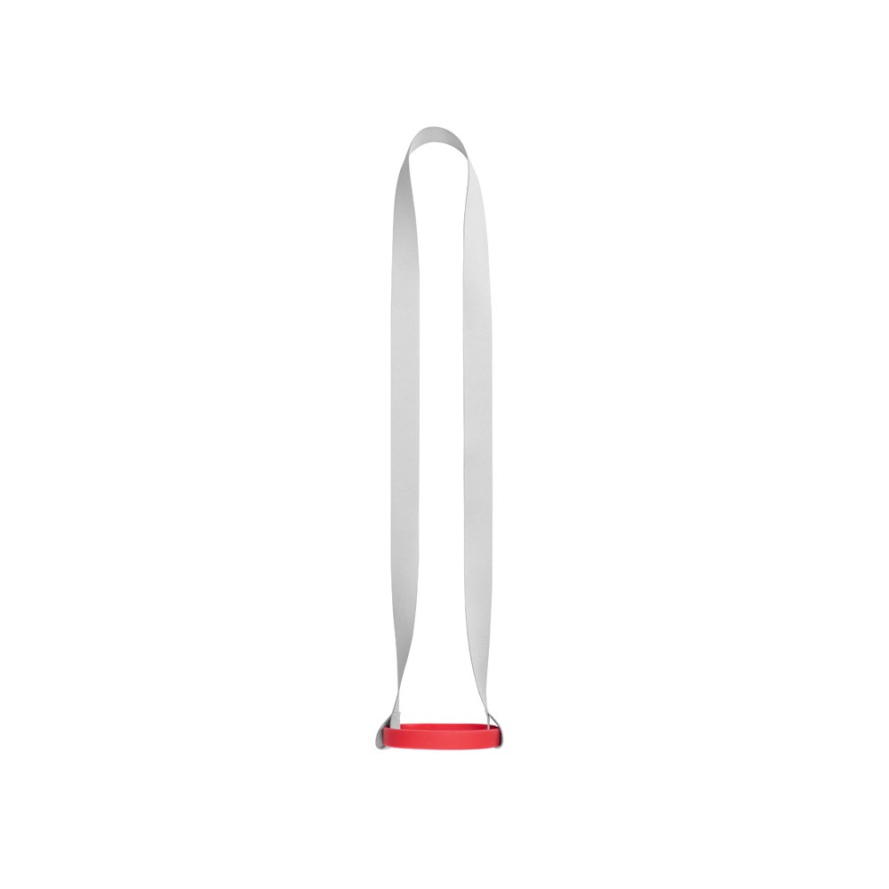 BOLTON. Polyester sublimatie lanyard met siliconen bekerhouder - kopen of bedrukken - 302 - Rood