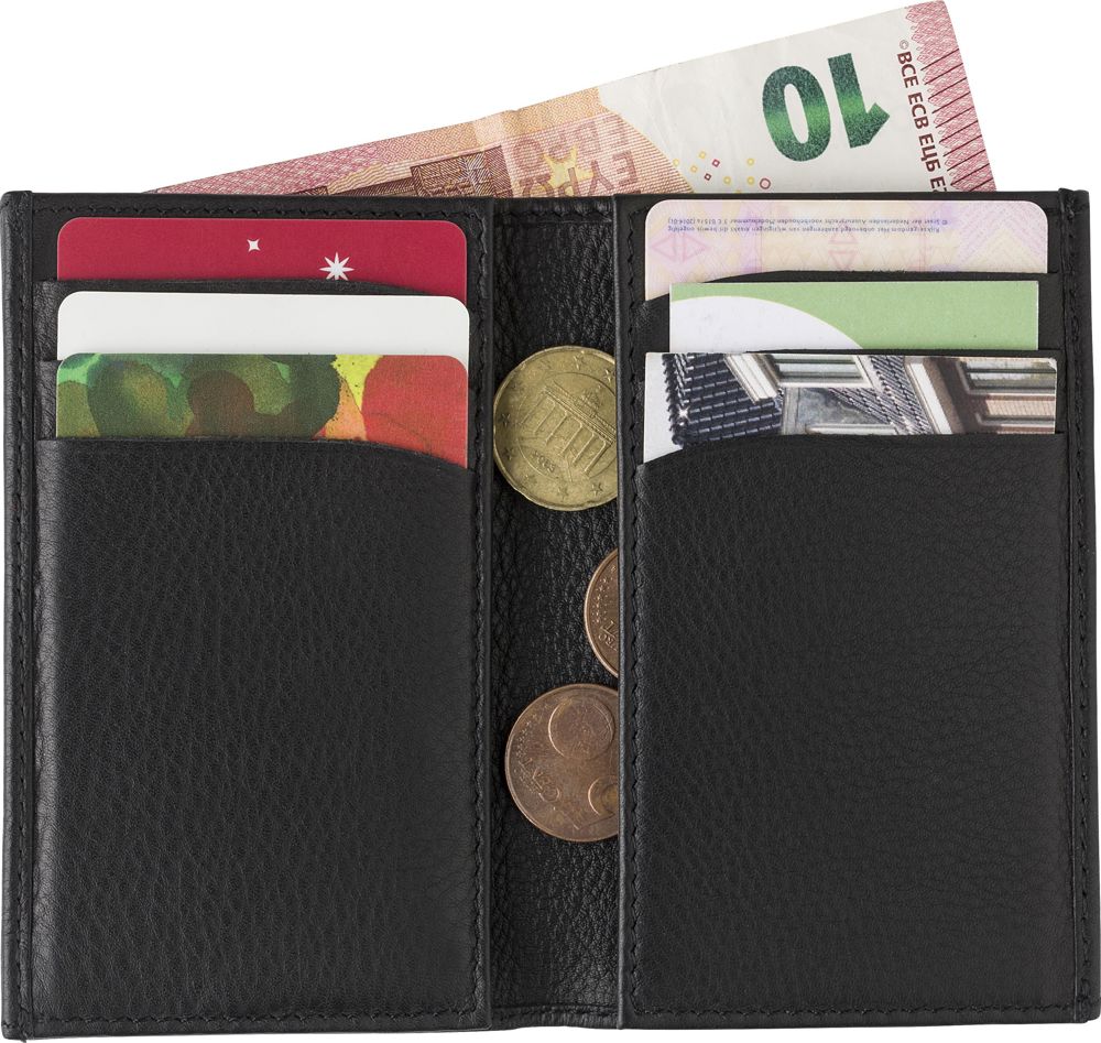 Leren creditcard portemonnee Roy