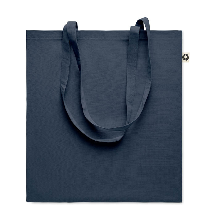 ZOCO COLOUR - Boodschappentas recycled katoen - met logo of onbedrukt bestellen - Marineblauw
