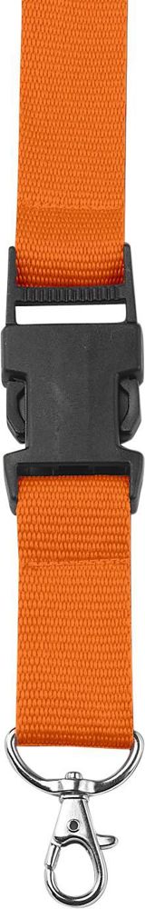 Polyester (300D) keycord Bobbi - met logo of onbedrukt bestellen - oranje