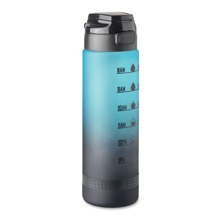 LEVEL - Sportwaterfles RPET 1L - voor bedrijven en relatiegeschenken - Turquoise