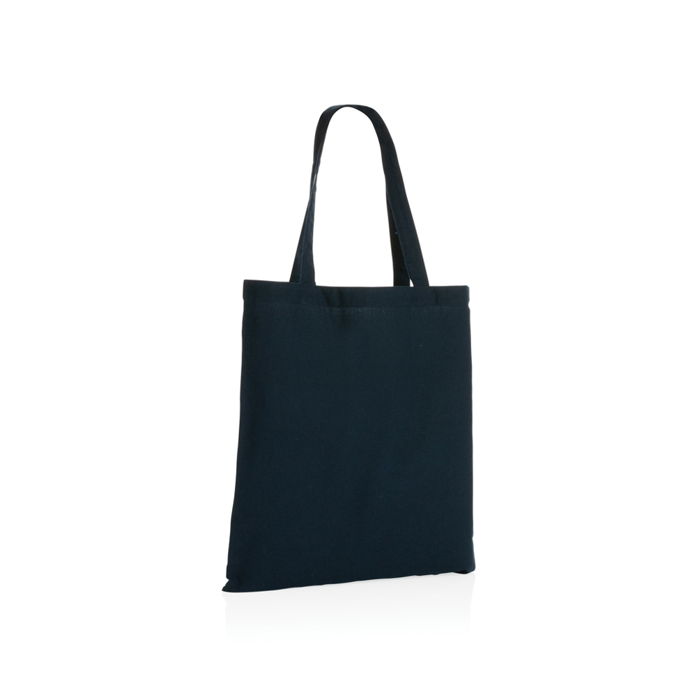Impact AWARE™ gerecycled katoenen draagtas 145gsm - bedrukt of onbedrukt verkrijgbaar - donkerblauw (± PMS 539)