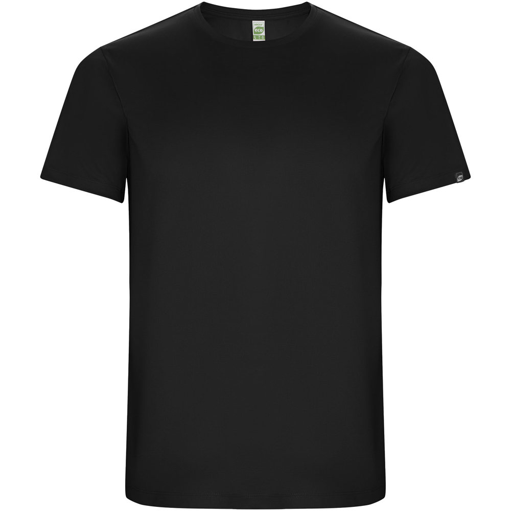 Imola sportshirt met korte mouwen voor kinderen - voor bedrijven en relatiegeschenken - Zwart