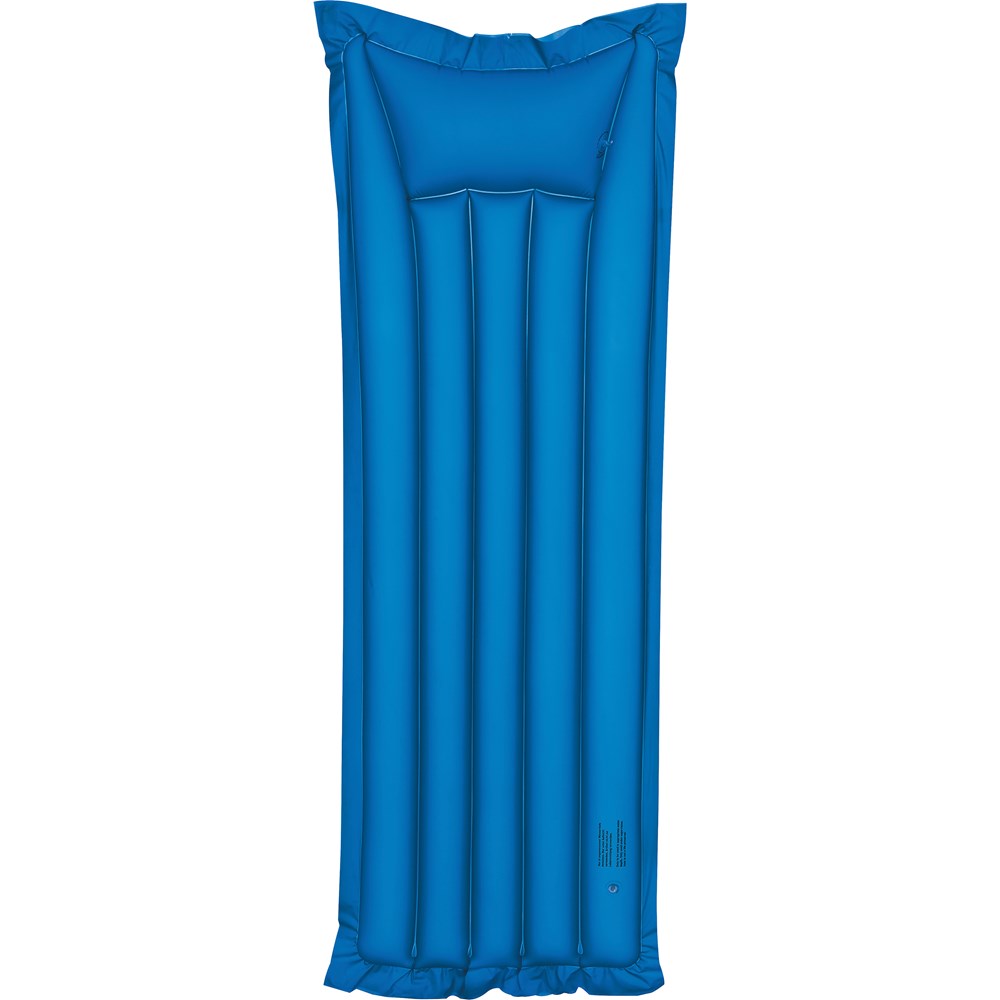 Luchtbed - lekker om tijdens de vakantie op de dobberen. Uw recmlame wordt op het hoofdkussen aangebracht - blauw