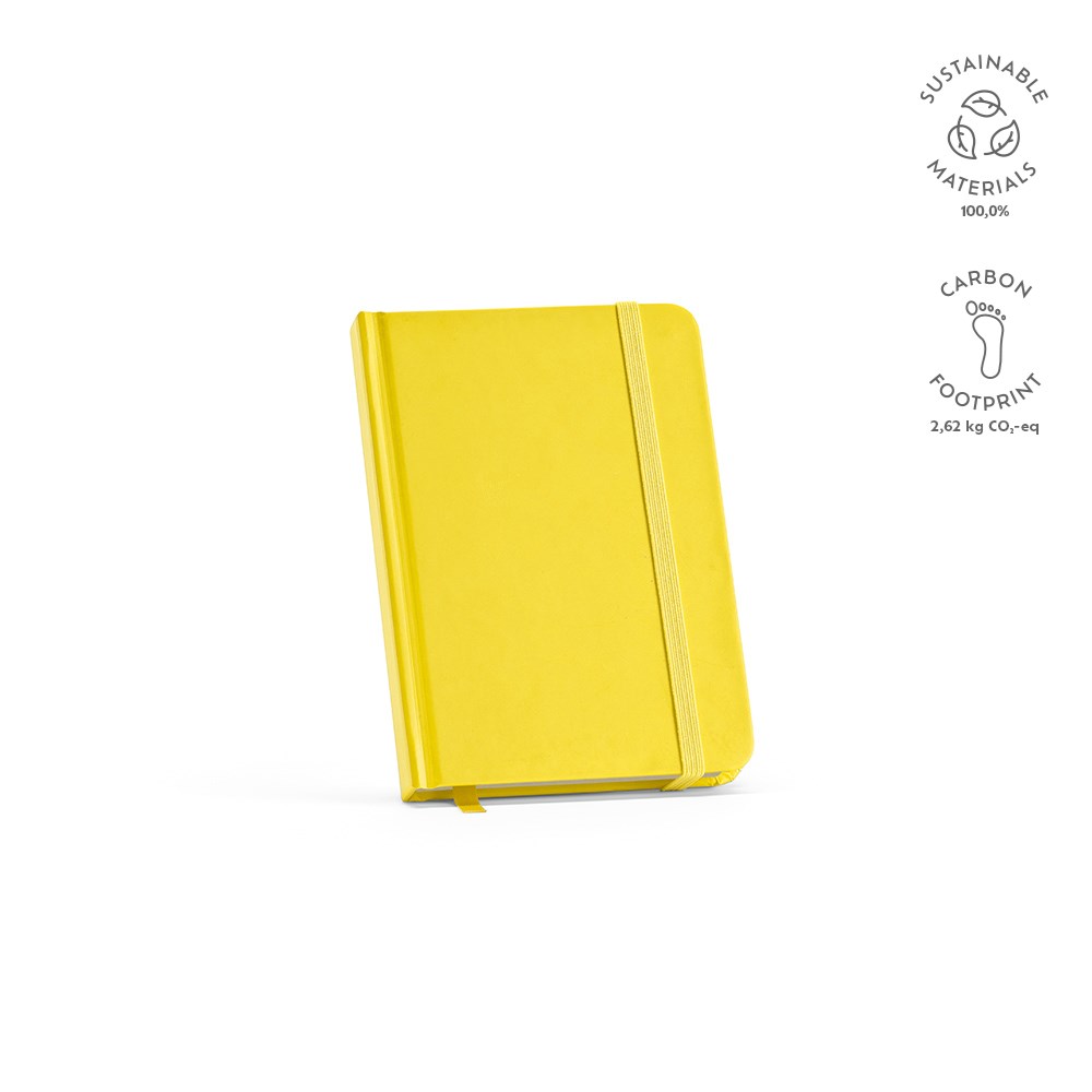 Marquez A6 notitieboek gerecycled papier 70 gsm - voor bedrijven en relatiegeschenken - Donkergeel