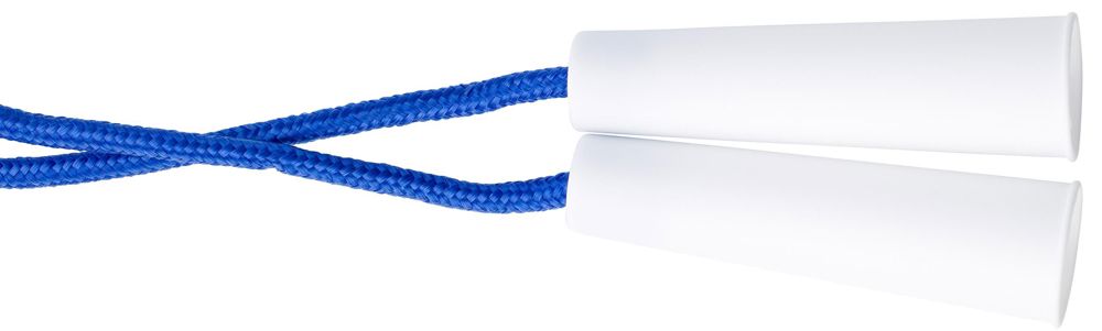 Polyester springtouw Gillian - met logo of onbedrukt bestellen - kobaltblauw