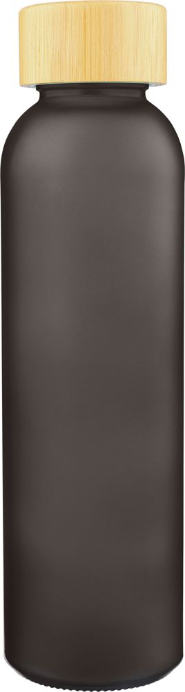Glazen drinkfles (500 ml) Levi - voor bedrijven en relatiegeschenken - Zwart