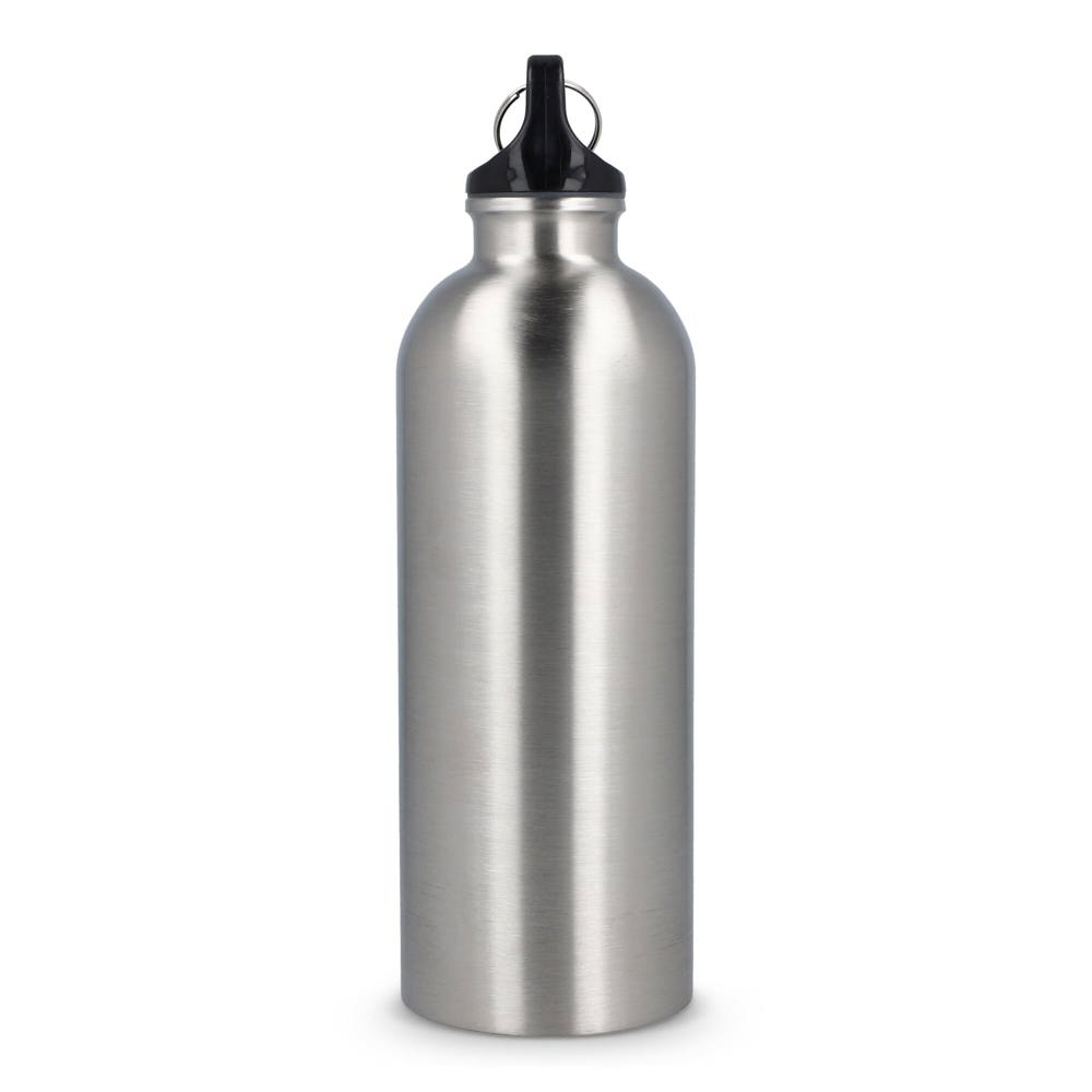 Gerecycled RVS Enkelwandige fles met Karabijnhaak 500ml