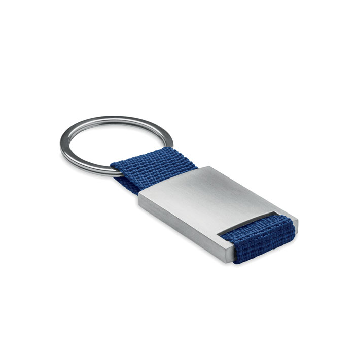 TECH - Metalen sleutelhanger - voor bedrijven en relatiegeschenken - blauw
