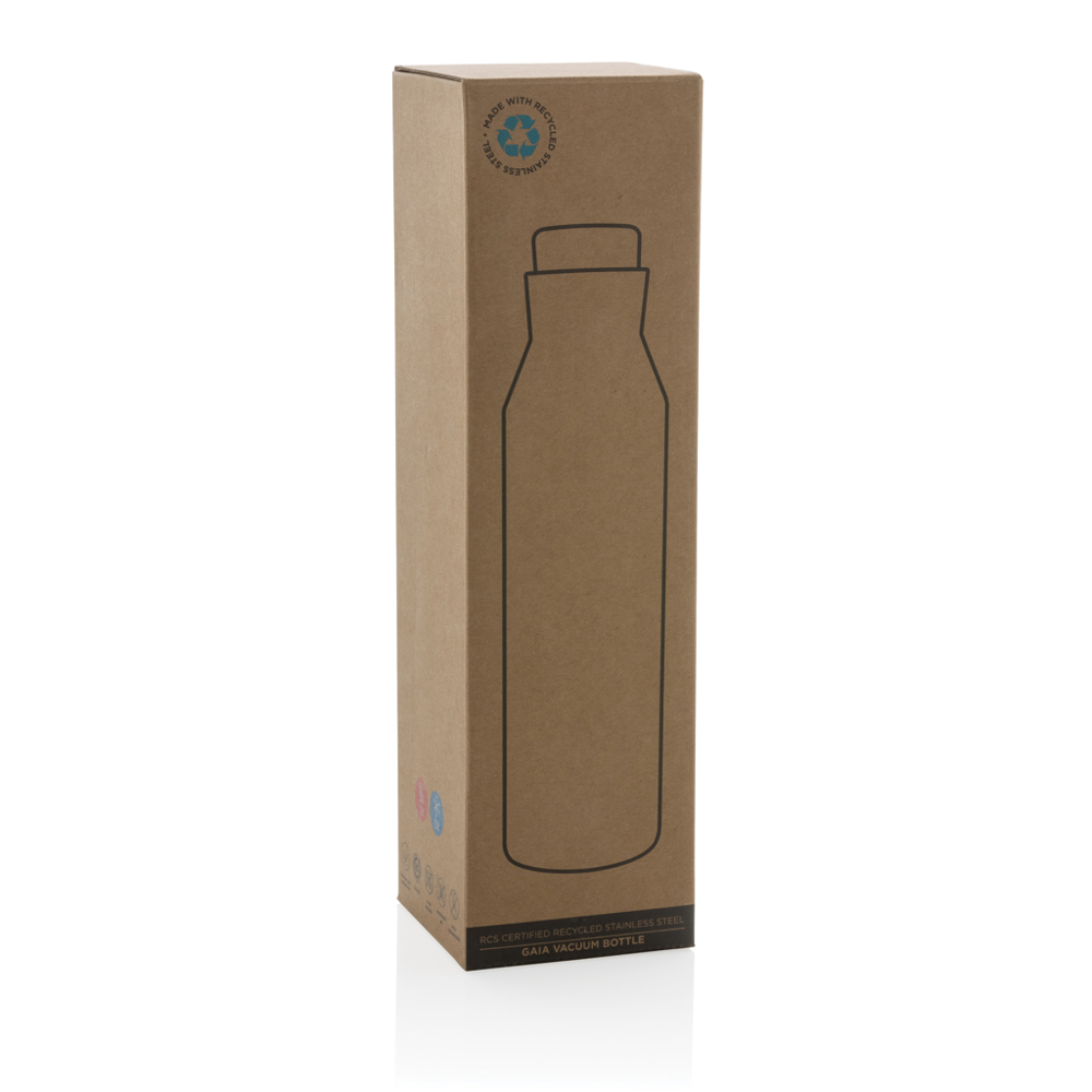 Gaia RCS-gecertificeerde gerecyclede rvs vacuümfles