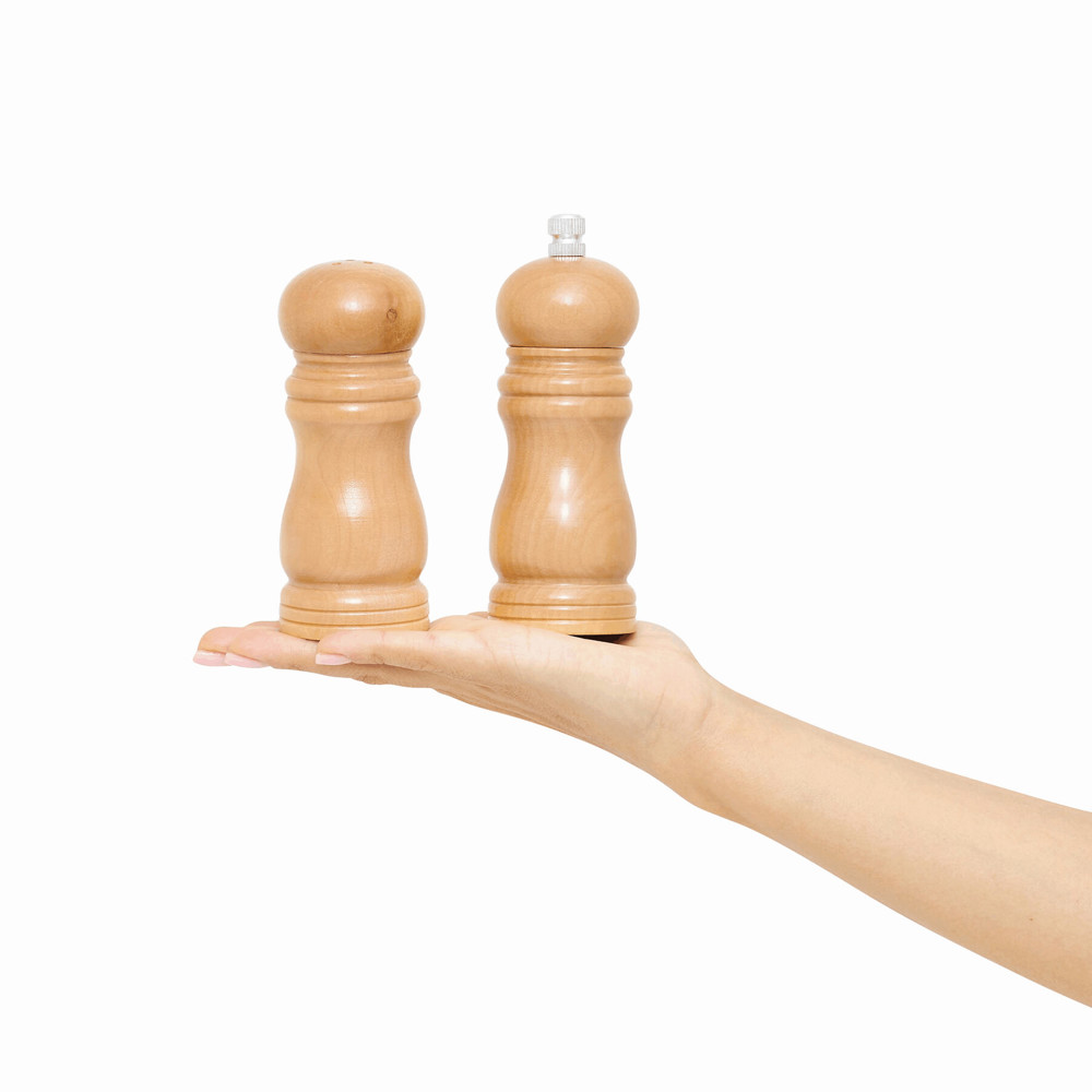 DUO SPICE - Zoutstrooier & pepermolen als set - voor bedrijven en relatiegeschenken