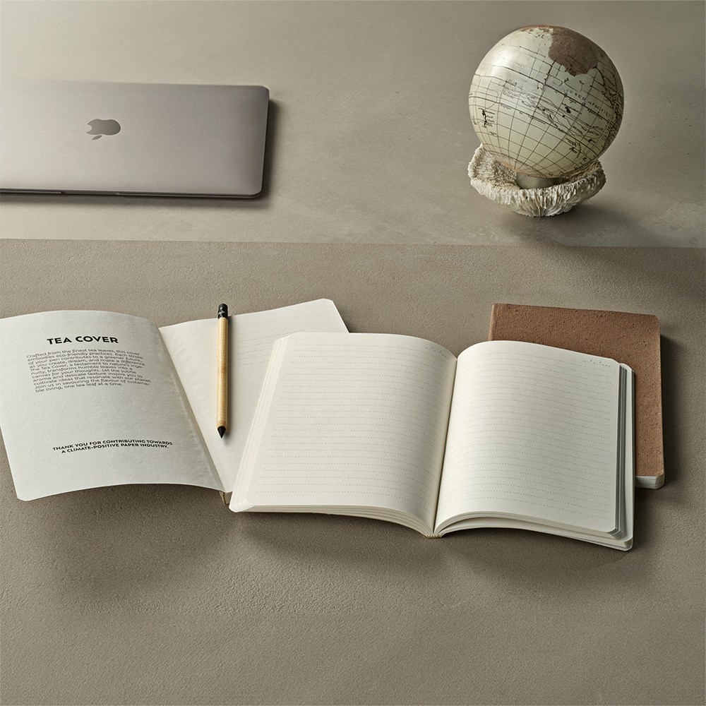 Checkhov notitieboek A5 gerecycled papier 80 gsm - Pastelwit