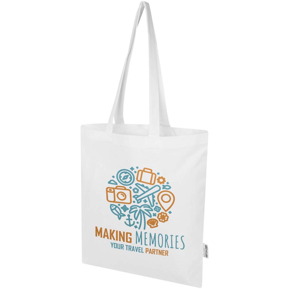 Madras Blend draagtas van 140 g/m² GRS gerecycled katoen 7 l