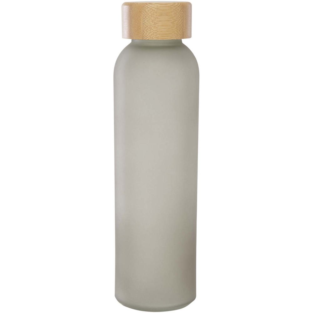 Lume 500 ml fles van mat natronkalkglas met bamboe deksel  