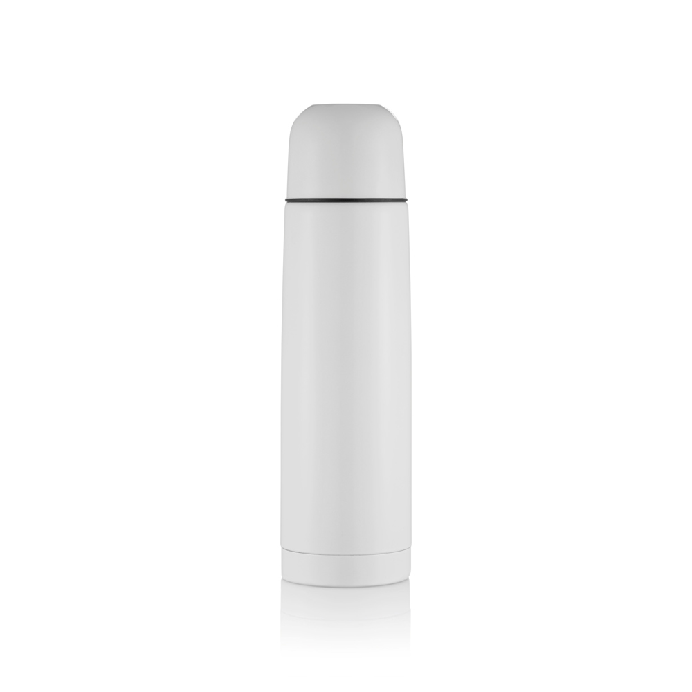 Roestvrijstalen isoleerfles - bedrukt of onbedrukt verkrijgbaar - wit (± PMS White)